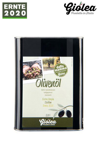 Extra Vergine Olivenöl aus Italien &quot;dalla Mamma&quot; 2 Liter Kanister - Giolea