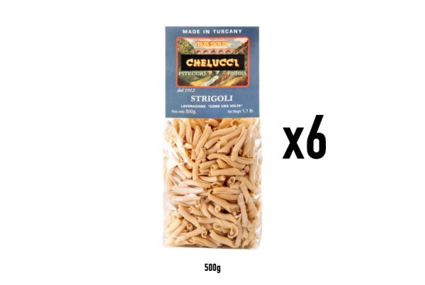 Vorratspack 6x500g Strigoli Nudeln - Pasta Chelucci