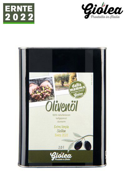 Extra natives Olivenöl aus Italien 2 Liter Kanister